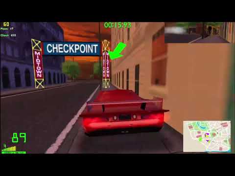 London Checkpoint: Splish Splash: Default race settings WR 41sec330ms