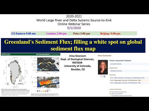 S2S20-05- Greenland's Sediment Flux：filling a white spot on global sediment (Irina Overeem, 9/2/20)