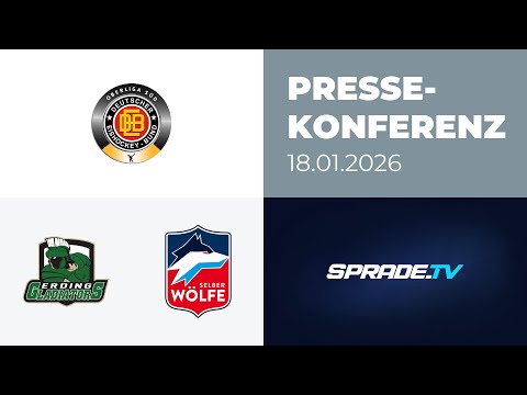 18.01.2026 - Pressekonferenz - Erding Gladiators vs. Selber Wölfe
