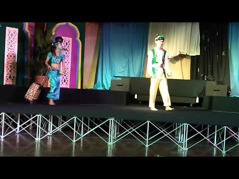 Ella as the genie in Aladdin