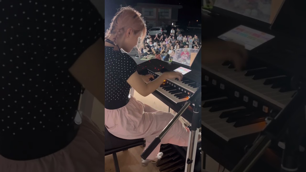 千本桜早弾きしてみた🎹お祭り楽しかった！ #エレクトーン #千本桜 #弾いてみた #速弾き #お祭り #ほりピ
