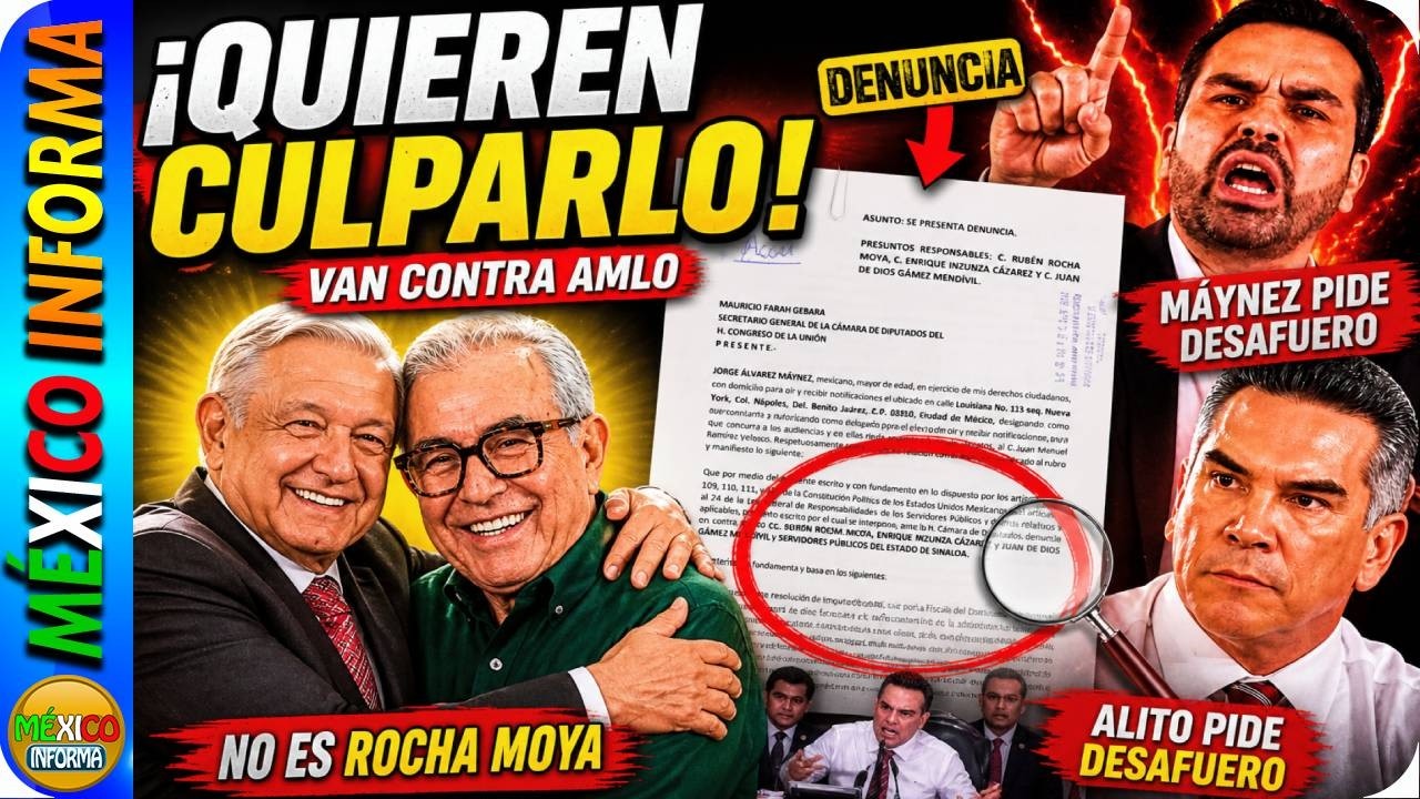 QUIEREN CULPAR A AMLO. ROCHA MOYA SOLO ES EL PRETEXTO. EL PRIAN DESESPERADO SE PONE DE TAPETE.