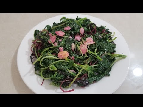 RAU DỀN XÀO TỎI TỐT CHO XƯƠNG KHỚP NHỜ HÀM LƯỢNG CAN XI CAO.