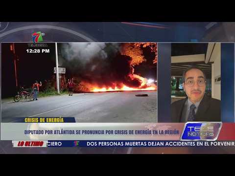 Diputado por Atlántida se pronuncia por crisis energía en la región.