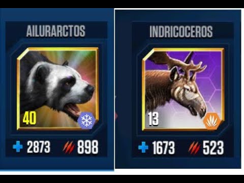 AILURARCTOS VS INDRICOCEROS II Jurassic World The Game II Dinosaurs Game