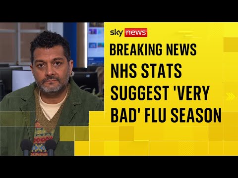 Number of people in hospital with flu in England is 56% higher than last year