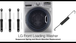 LG Front Loading Washer Tub Springs and Shock Absorber Replacement
