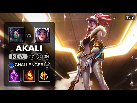 Akali vs Irelia Top - EUW Challenger - Patch 13.9 Season 13