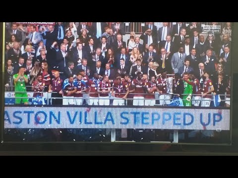 ASTON VILLA PLAYOFF WINNERS PROMOTED TO PREMIER LEAGUE