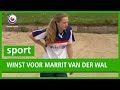 SPORT: Fierljepster Marrit van der Wal wint bij rentree in tweede klasse