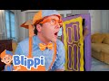 Blippi Meekah Build The BIGGEST Fort EVER Blippi Learn Colors And Science
