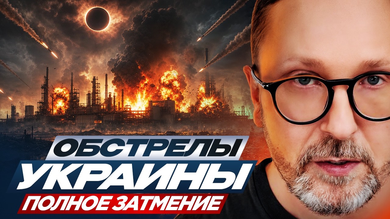 Обстрелы Украины, полное затмение.
