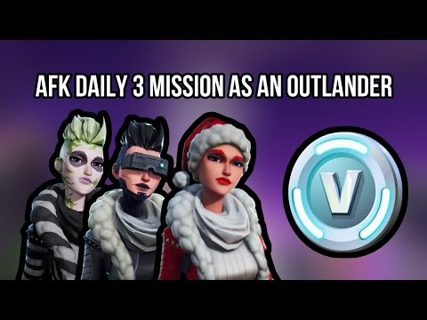 How to AFK Complete 3 Missions as an Outlander – Fortnite STW Daily Quest Guide!