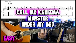 Call Me Karizma - Monster (Under My Bed) Guitar Tutorial (EASY)