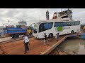 Shohagh Scania Purbasha Hino 1J AC And Green Line Volvo Spot On Ferry Ghat Buses Of Bangladesh