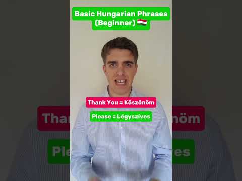 Beginner Hungarian Words 🇭🇺