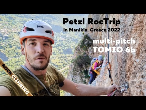 Petzl RocTrip 2022 in Manikia, Greece. Multi pitch TAMÉIO - 200m. 6b | Rock Climbing. MorozMountains