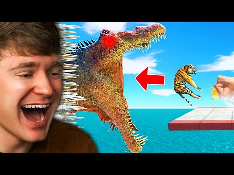 ESCAPE the GIANT SPINOSAURUS in ARBS!? (Reaction)