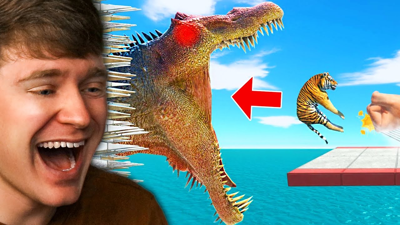 ESCAPE the GIANT SPINOSAURUS in ARBS!? (Reaction)