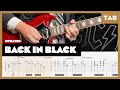 AC DC Back In Black Remake Guitar Tab Lesson Cover Tutorial