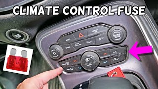 DODGE CHALLENGER CLIMATE CONTROL FUSE LOCATION REPLACEMENT, HEATER CONTROL FUSE