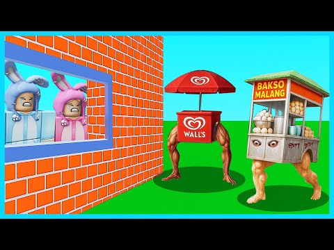 MIPAN & ZUZUZU Buat Benteng Pertahanan Dari Anomali Bakso Malang Dan Anomali Eskrim! ROBLOX