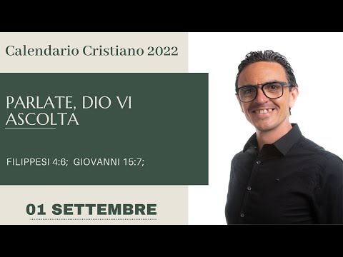 01 Settembre 2022 Calendario cristiano