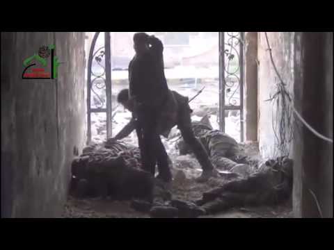 سحب جثث عدد من جنود النظام قتلوا بعد اشتباكات عنيفة مع كتيبة الفتح التابعة لكتائب الصحابة في مدينة داريا في ريف دمشق