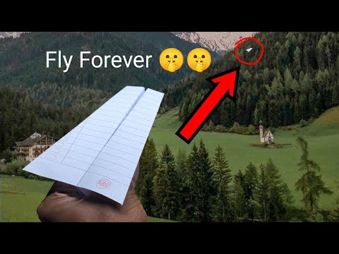 How to make a paper airplane to fly forever , Paper Airplane fly far