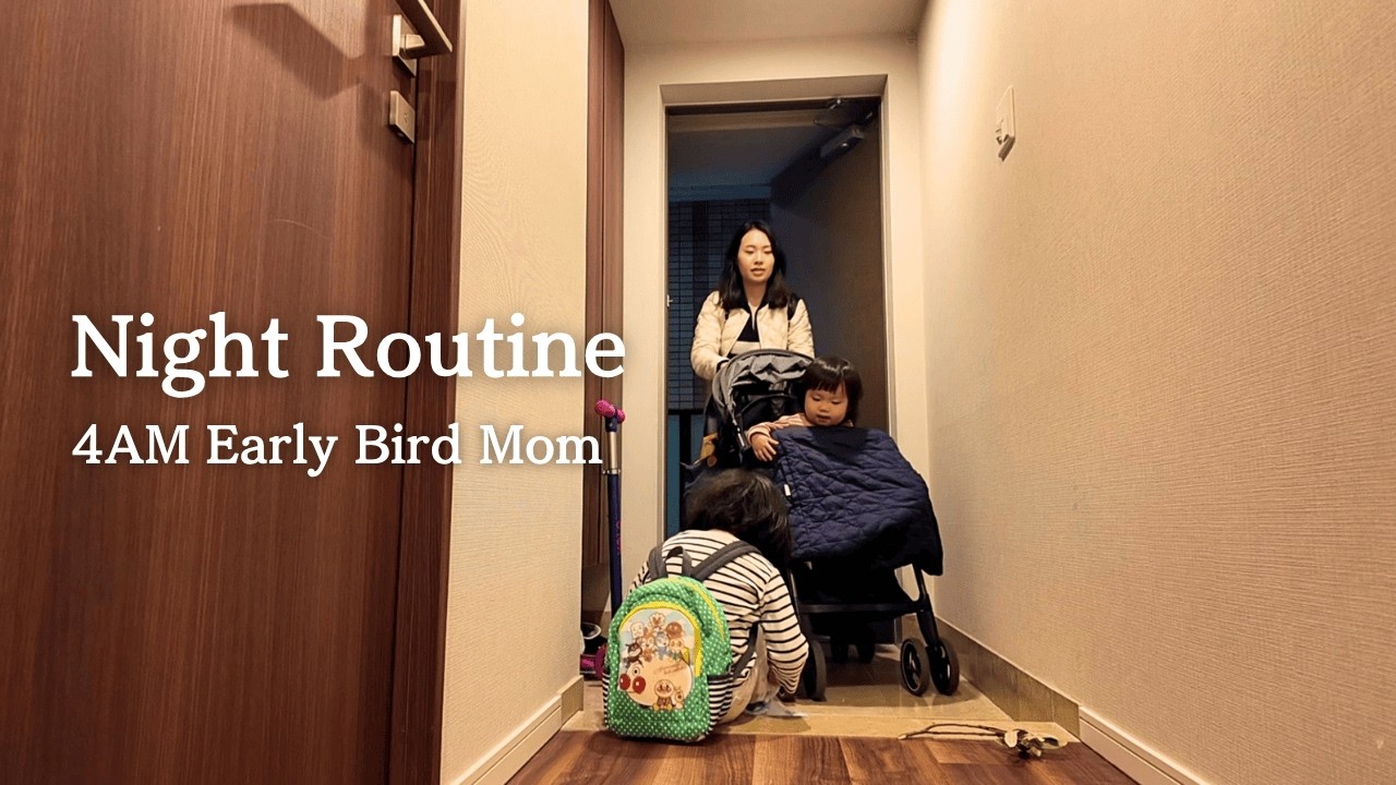 【🇯🇵Night Routine of a 4AM Early Bird Mom】 Real Life, Healthy Japanese Dinner & Quick Skincare