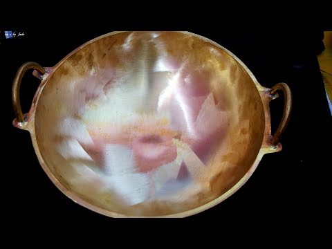 BOUGHT NEW ANTIQUE STYLE BRASS KADAI