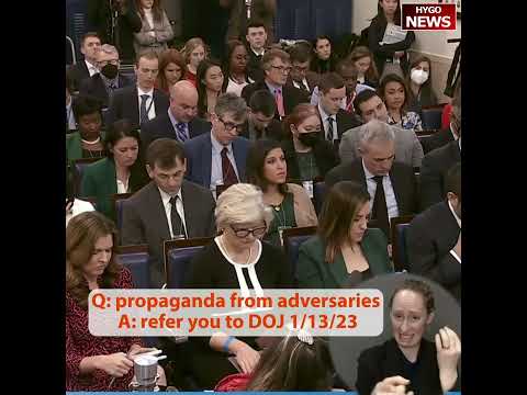 Q: propaganda from adversaries A: refer you to DOJ