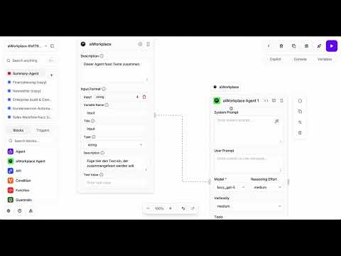 Kauz.ai KI-Workflow Editor