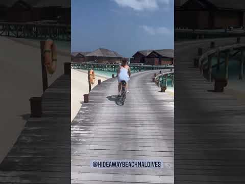 Shraddha Arya enjoying cycling in Maldives #shorts