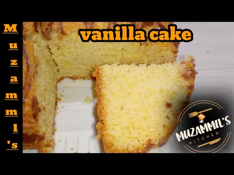 vanilla cake complete recipe  part 1@muzammilskitchen