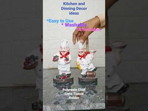 Wonderland resin chef paper kitchen towel holder