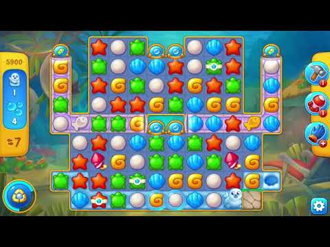 [FISHDOM Walkthrough] Level 5900 Hard (Qua màn - Fishdom)