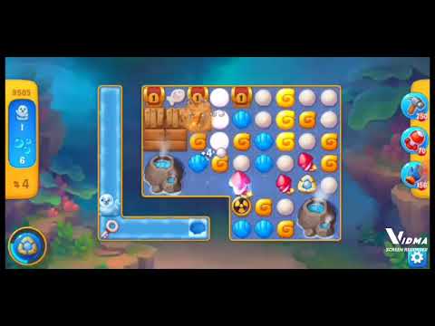 Fishdom. 9505 level no boosters and diamonds. 12 moves