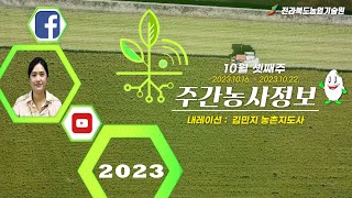 주간농사정보 10 3