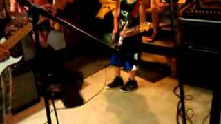 Danny C - 11 yr old jamming with blues band