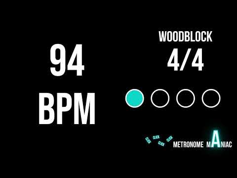 Metronome 94 BPM 4/4 - Woodblock