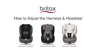 How To Adjust Headrest/Harness On Britax ClickTight Convertible Car Seats