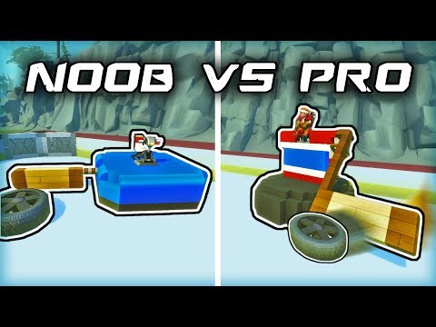 NOOB vs PRO: 1v1 Hockey Challenge on REAL ICE (Scrap Mechanic Gameplay)
