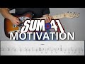 SUM 41 MOTIVATION Guitar Cover Tutorial FREE TAB