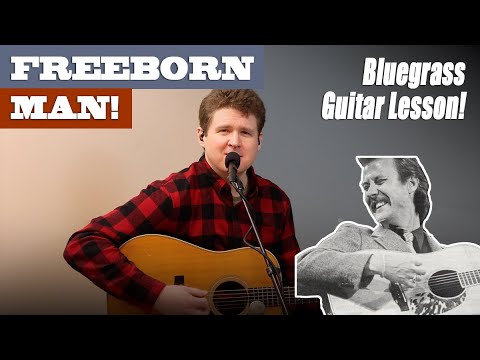 How to Play Tony Rice's Iconic Solo in 'Freeborn Man' | BLUEGRASS Guitar Lesson with TAB