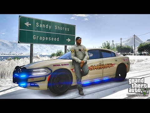 GTA 5 MOD LSPDFR 698 - CHARGER PATROL!! (GTA 5 REAL LIFE PC MOD)