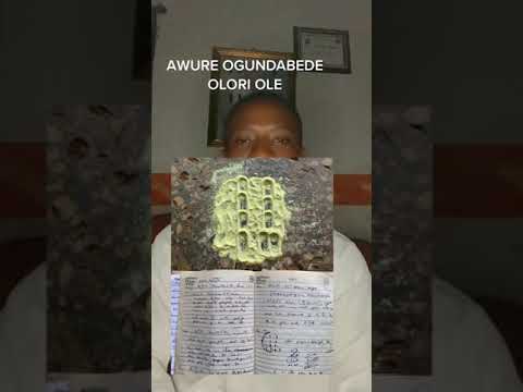 Awure Ogundabede olori ole (Awure ola)