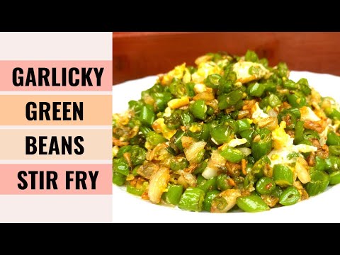 QUICK And EASY Garlicky Green Beans Stir Fry 👍 | Vegetarian | Aunty Mary Cooks 💕