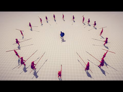 50/50 Spear Thrower And Sarissa VS Every Units - Totally Accurate Battle Simulator | TABS