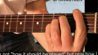 BORN TO RUN by Bruce Springsteen : PART 2 of guitar tablature demo